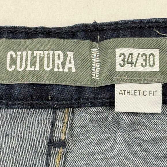 NWDEFECT Cultura Men's Athletic Fit Natural Flex Stretch Blue Denim Jeans 34x30 - Picture 6 of 12